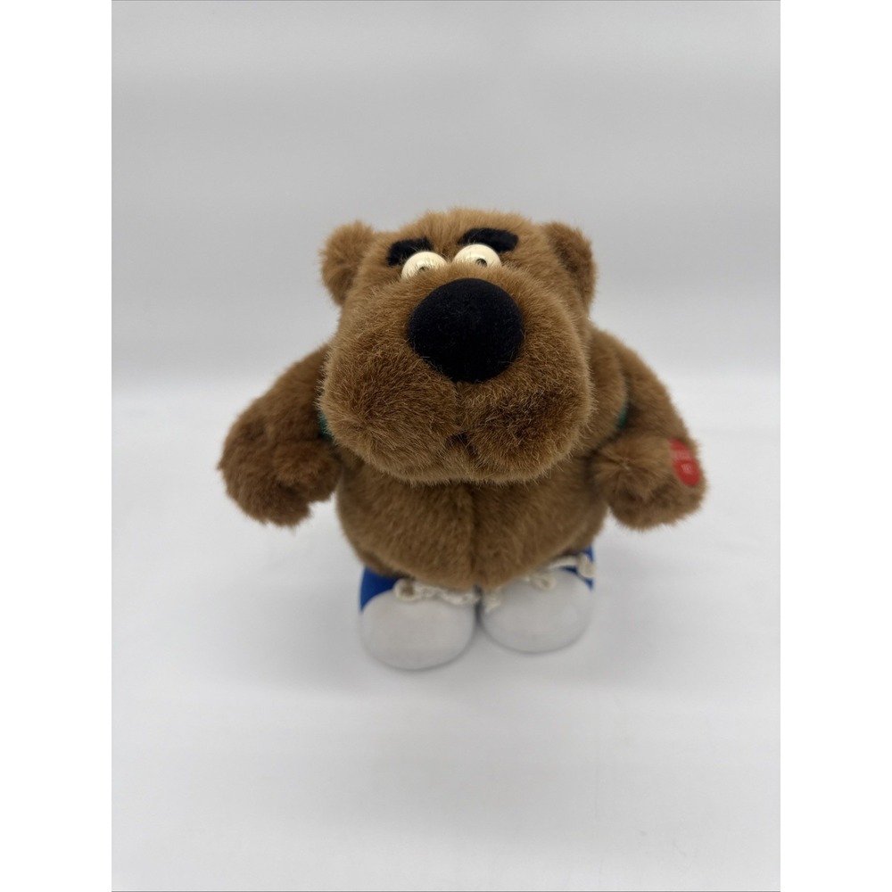 1998 Sid The Talking Bear Plush 10" I Love Chocolate Stuffed Animal W/ Tag Works